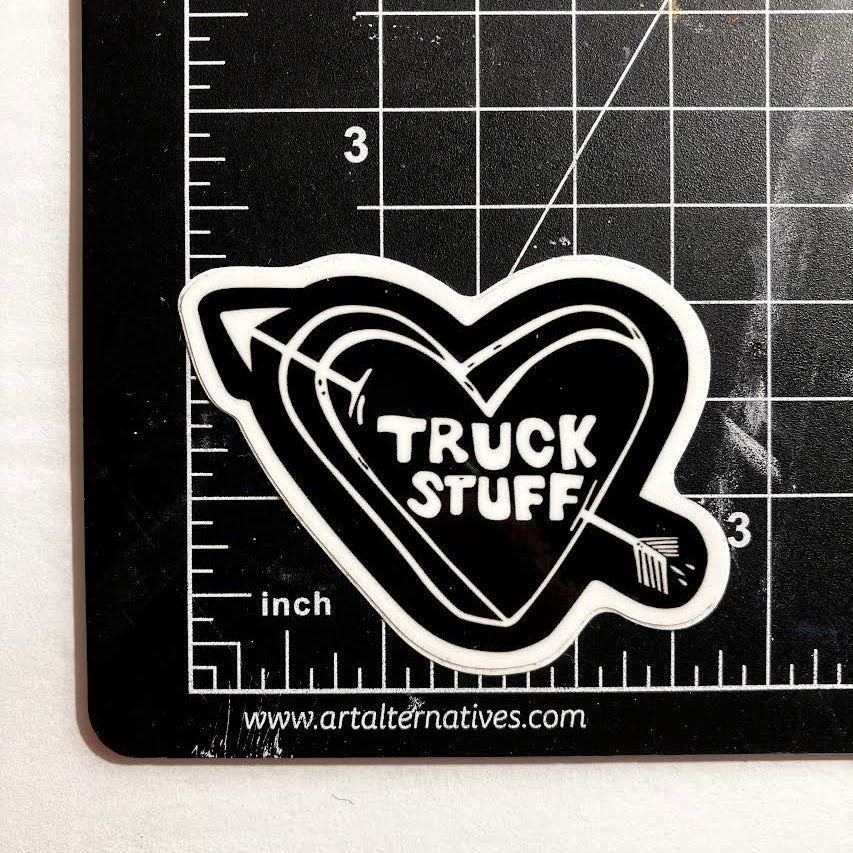 Truck Stuff Tattoo Heart Vinyl Sticker