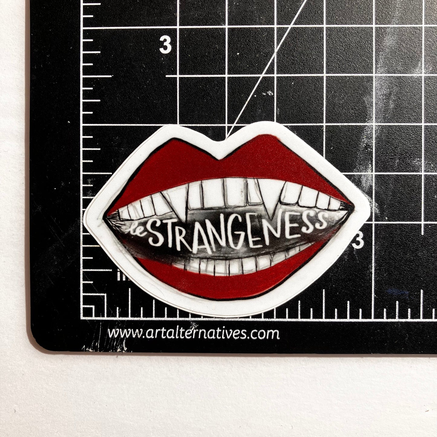 Vampire Mouth Vinyl Sticker