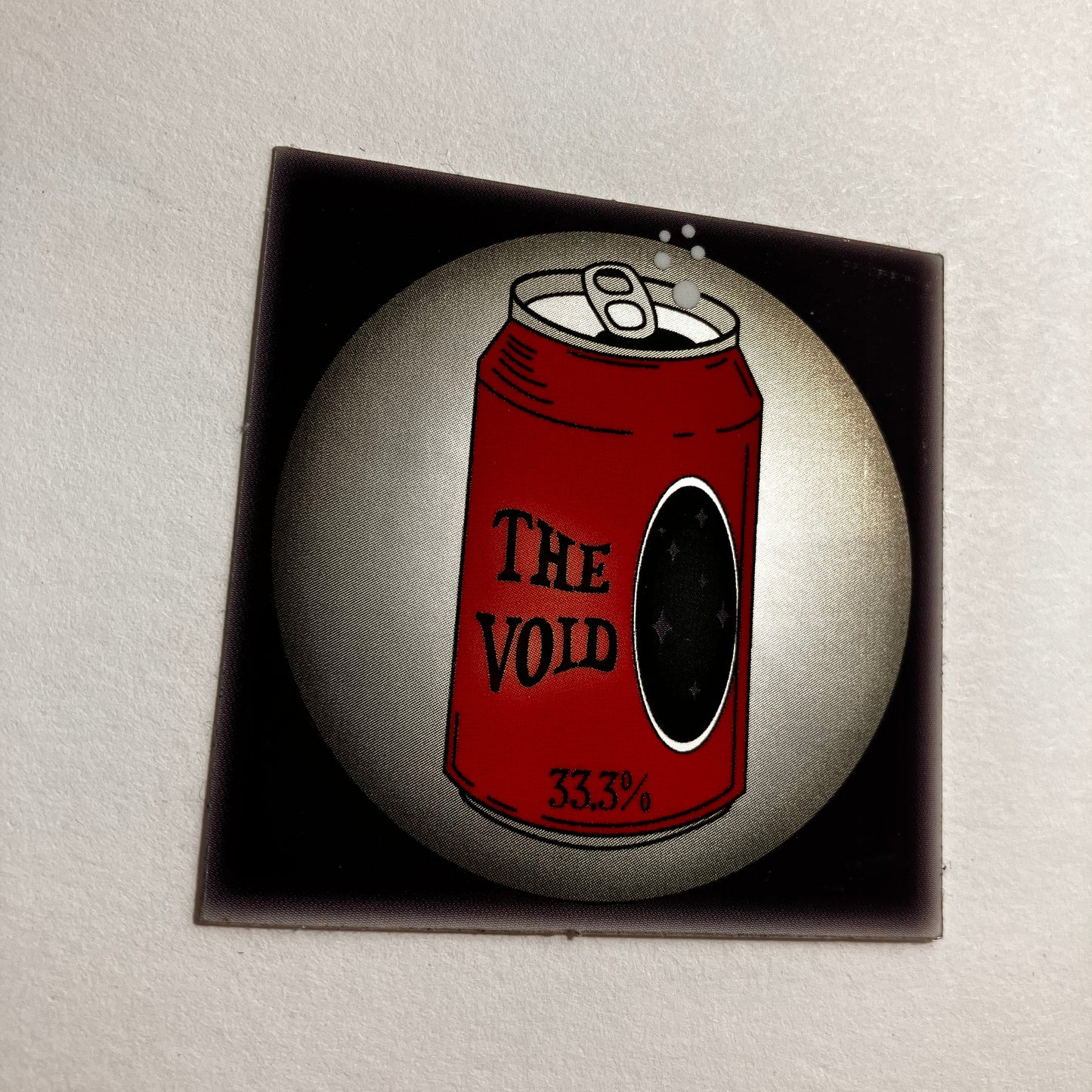 The Void Beer Can Vinyl Sticker