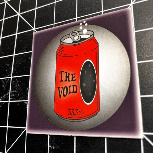 The Void Beer Can Vinyl Sticker