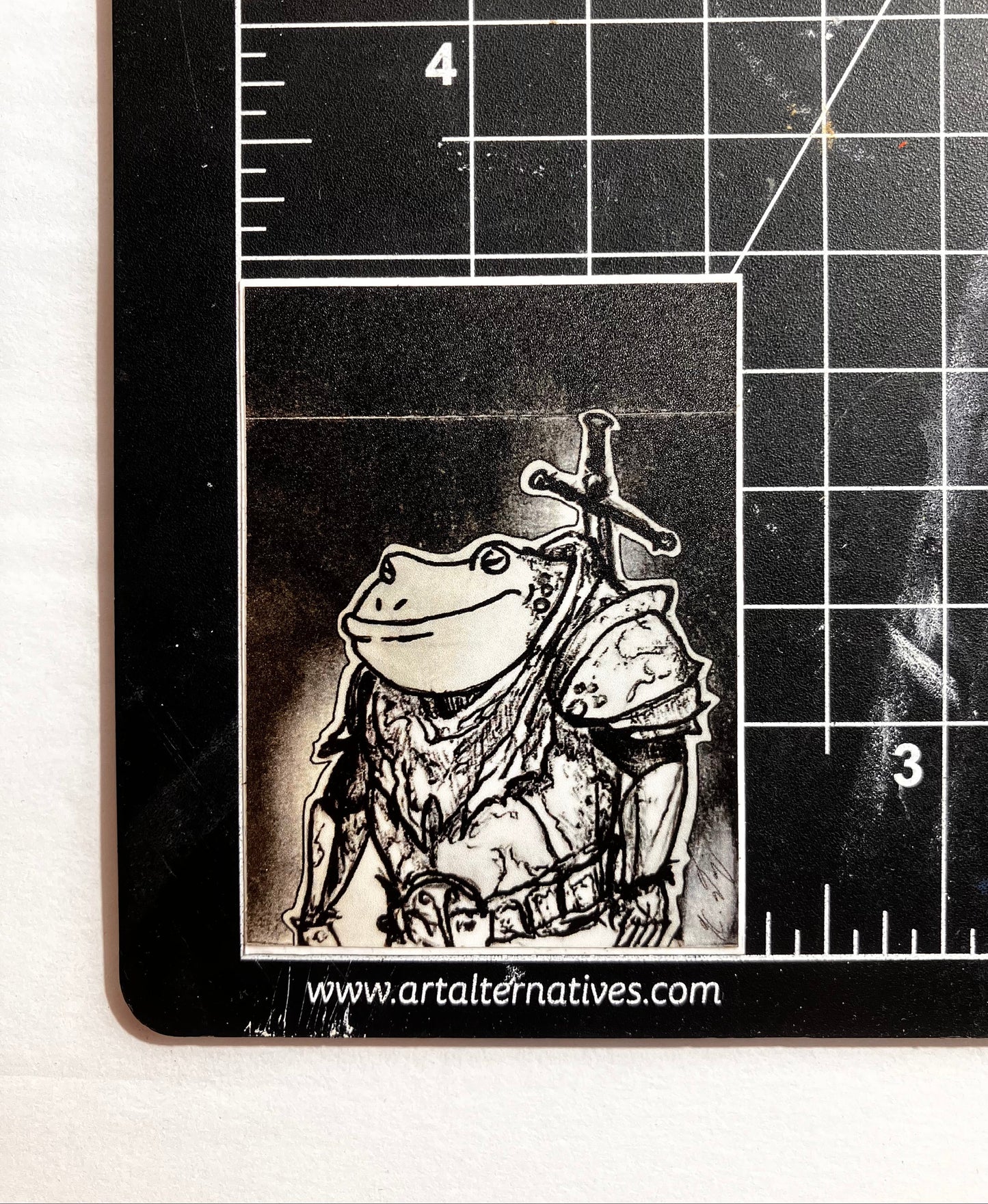 The Knight Frog Vinyl Sticker