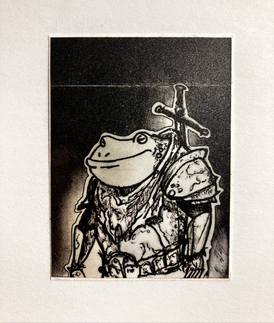 The Knight Frog Vinyl Sticker