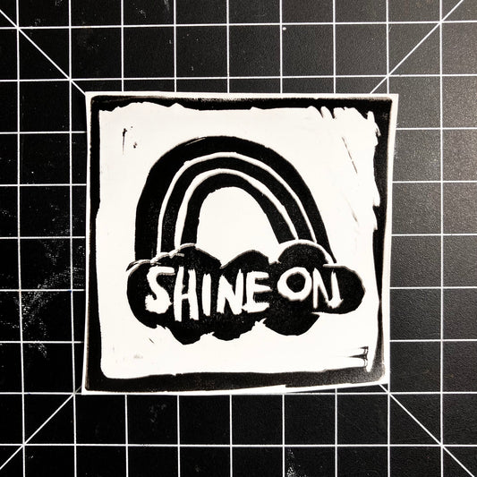 Shine On Rainbow Vinyl Sticker