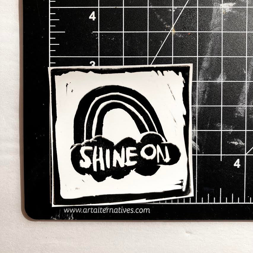 Shine On Rainbow Vinyl Sticker