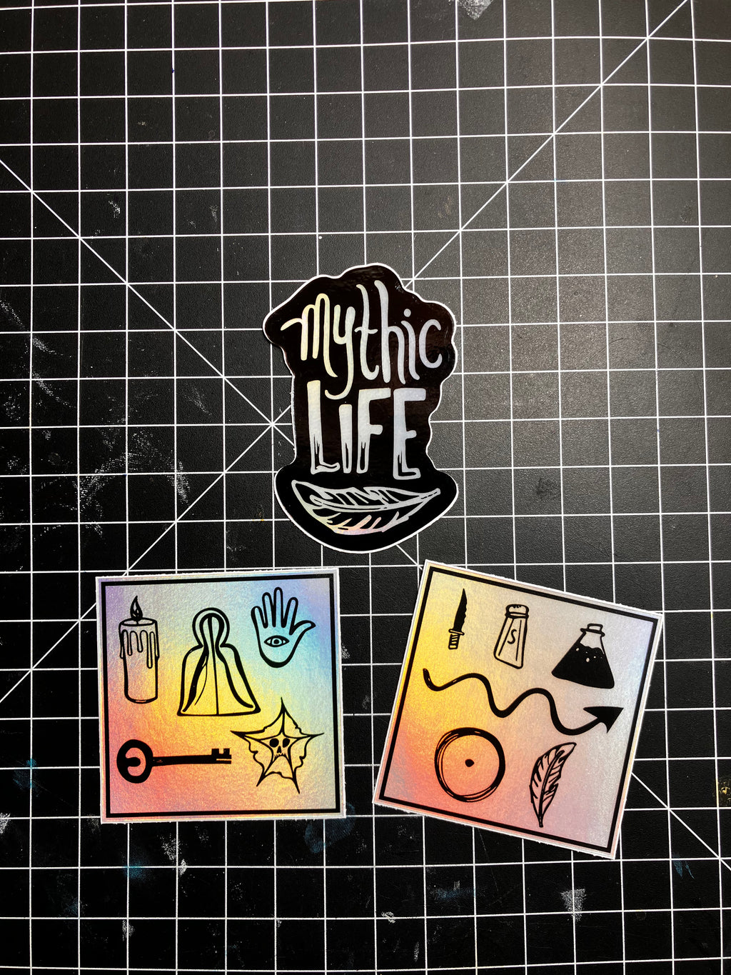 Mythic Life Holographic Sigil Sticker Pack
