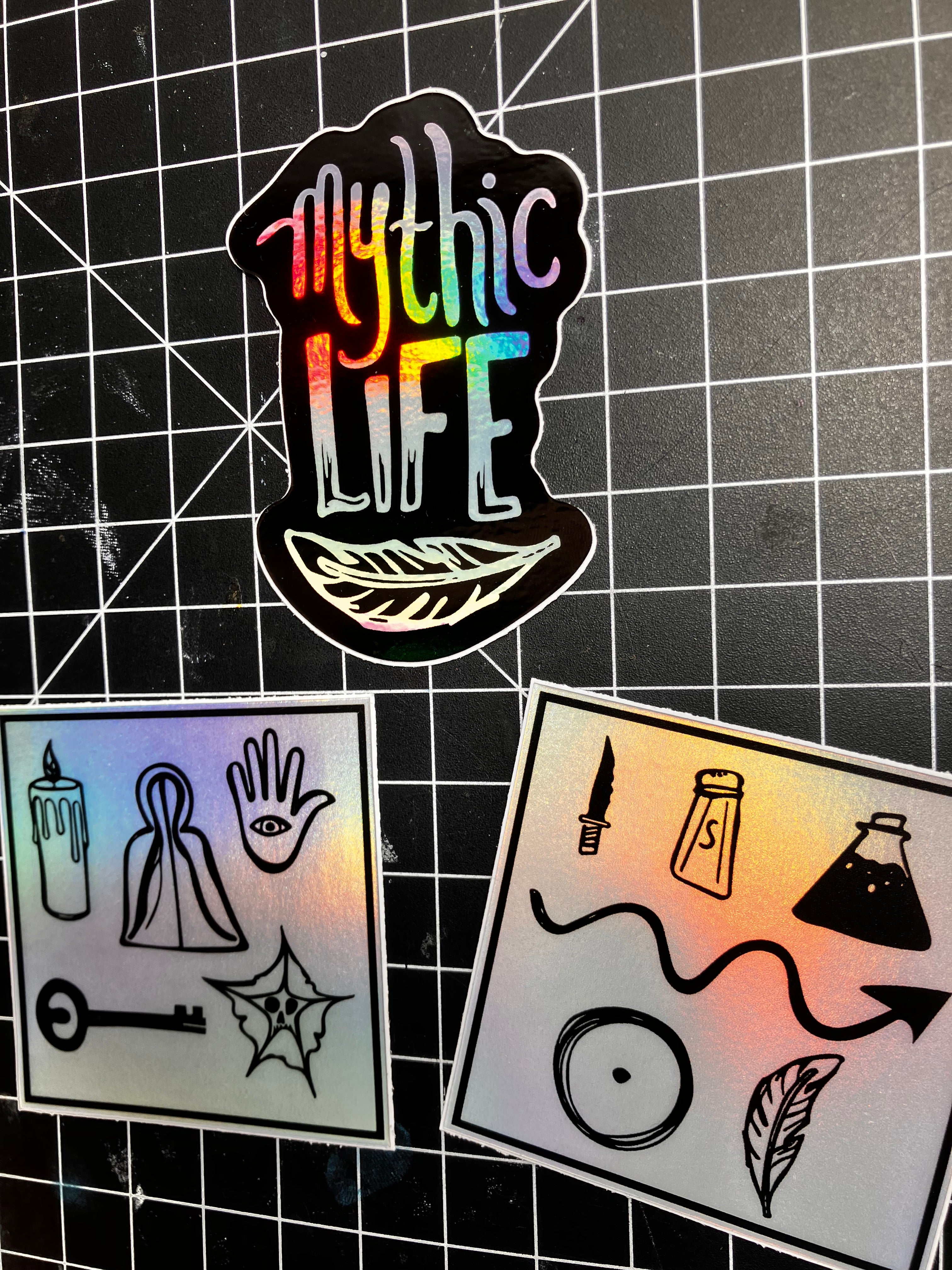 Mythic Life Holographic Sigil Sticker Pack