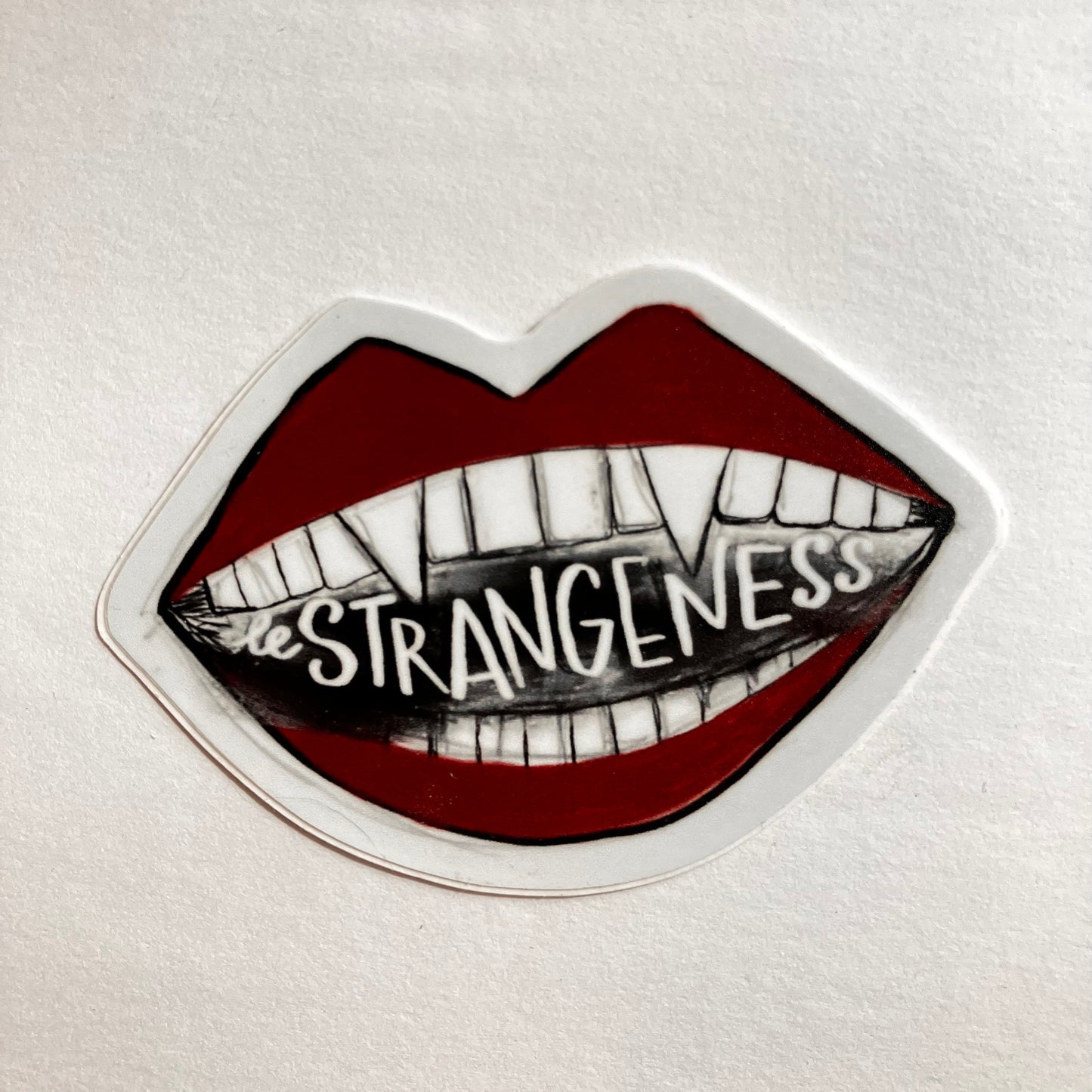 Vampire Mouth Vinyl Sticker