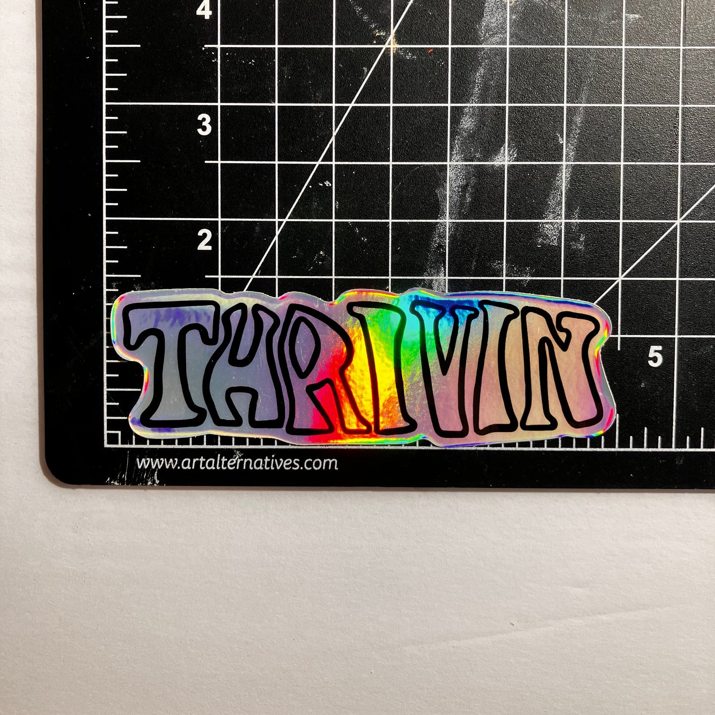 Thrivin Holographic Sticker
