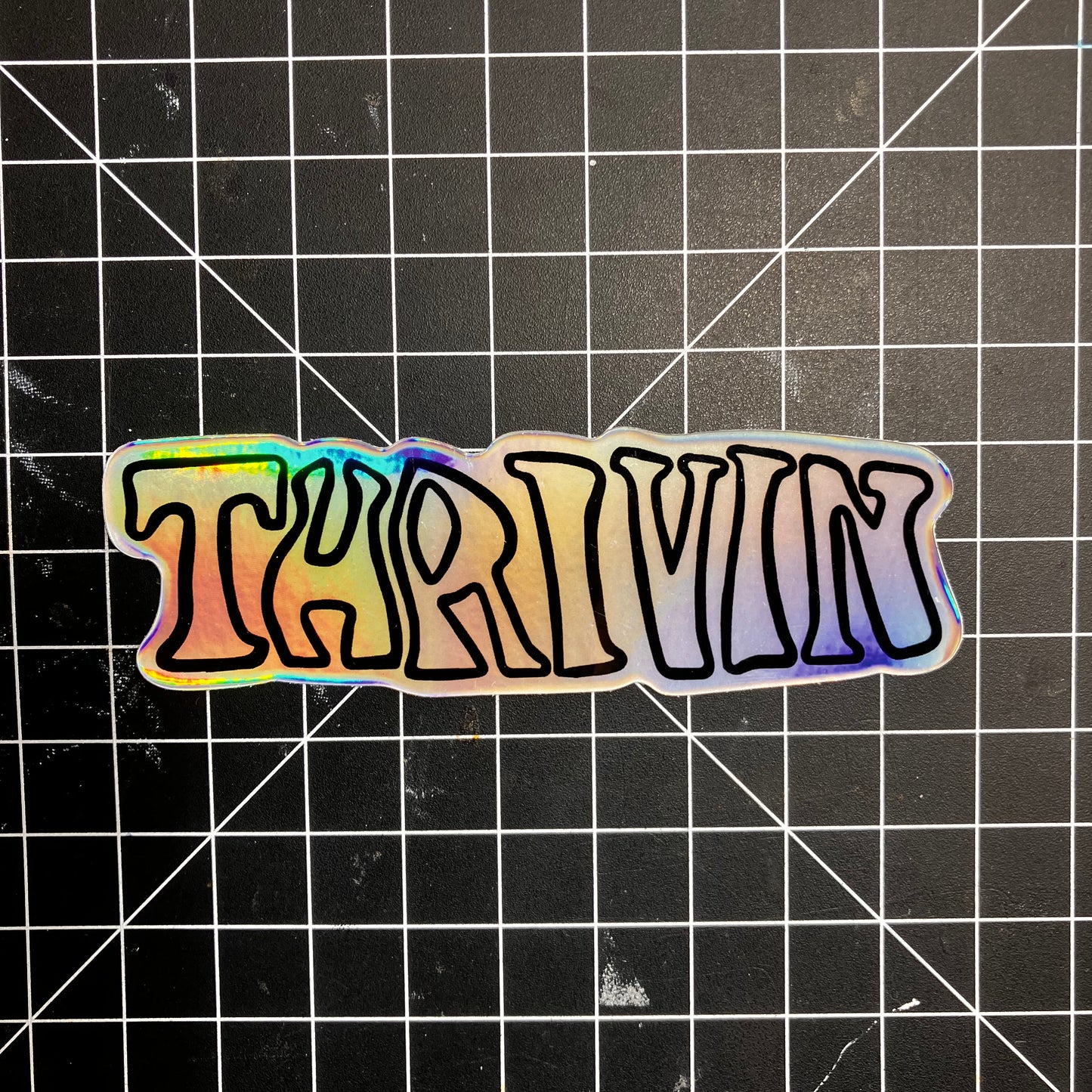 Thrivin Holographic Sticker