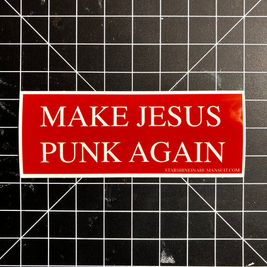 Make Jesus Punk Again Vinyl Sticker