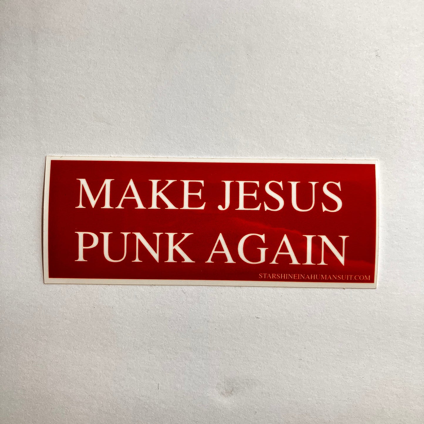 Make Jesus Punk Again Vinyl Sticker