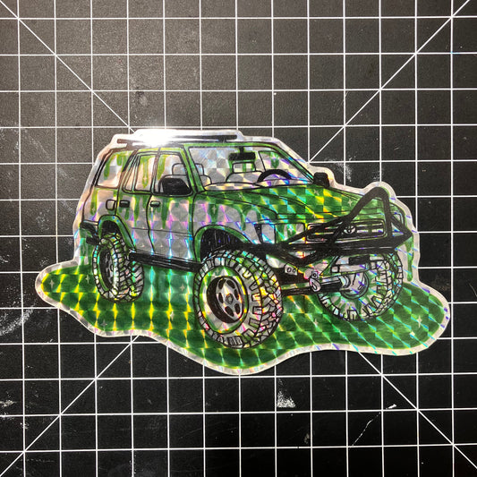 Slimed up 4Runner Holographic Sticker