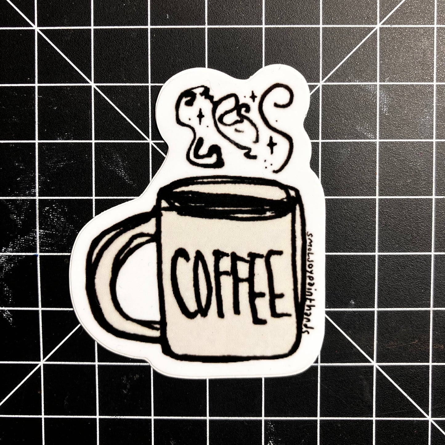 Hand Drawn Coup of Coffee Sticker