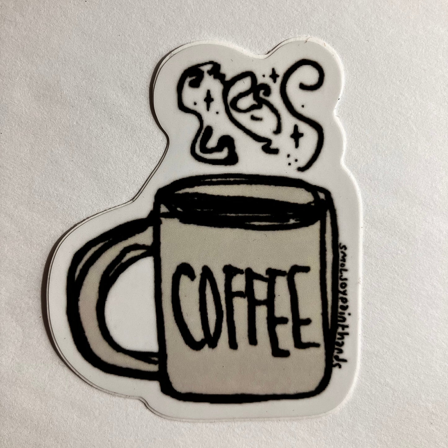 Hand Drawn Coup of Coffee Sticker