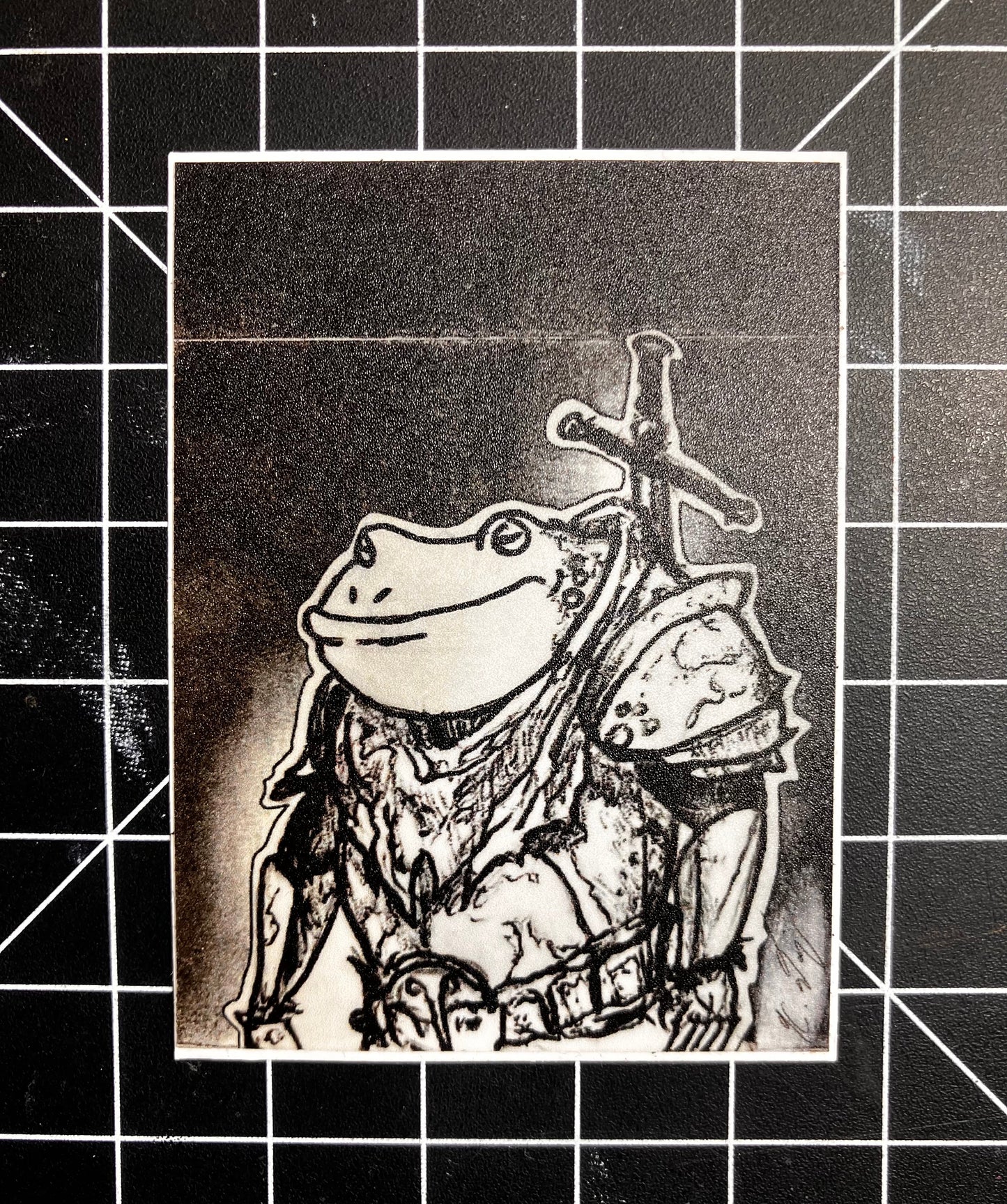 The Knight Frog Vinyl Sticker