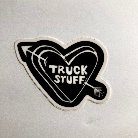 Truck Stuff Tattoo Heart Vinyl Sticker