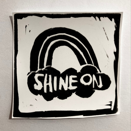 Shine On Rainbow Vinyl Sticker